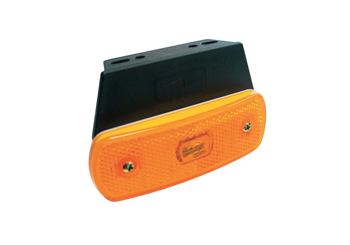 24 V ORANGE LED POSITION LIGHT ON BRACKET
